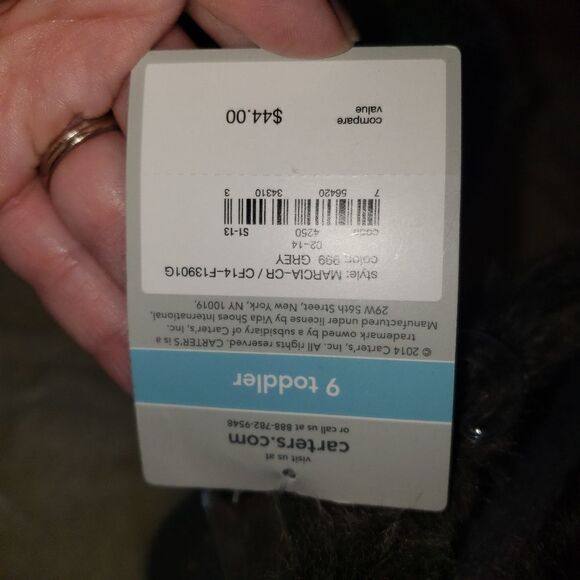 Carter's Marcia Gray Winter Boots Swarovski 9 NWT - Picture 5 of 6